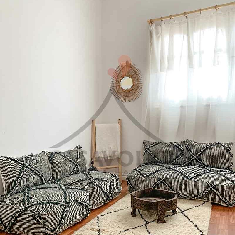 Moroccan Floor Couch 4,5,6 & 7 Ft 120/150/180/210 Cm Unstuffed